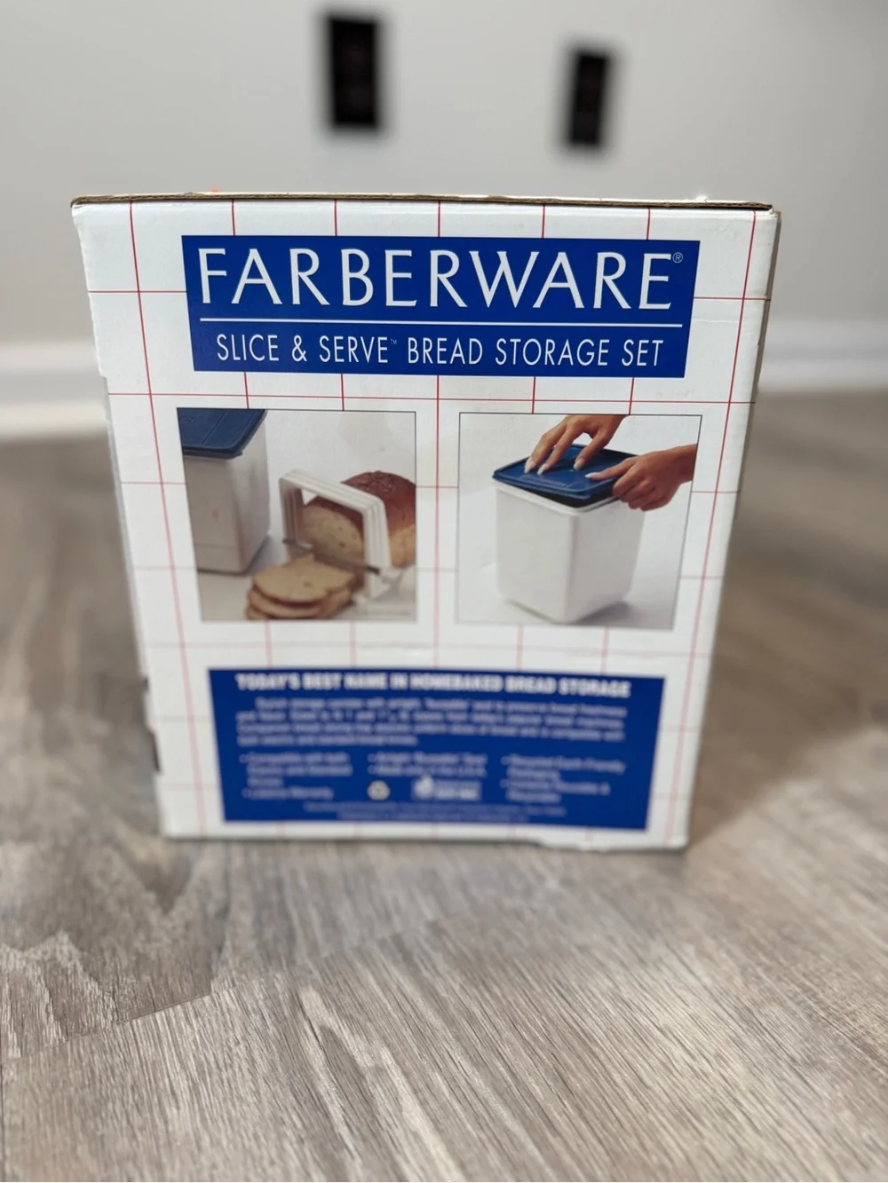 VINTAGE Farberware Slice & Serve Bread Storage Set- home breadmaker sourdough